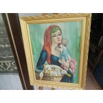 Средна картина масло на платно Испания, чудна рамка - 3646 - KA30